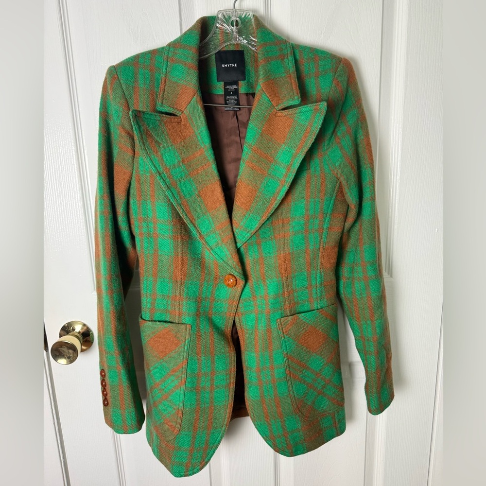 Smythe Patch Pocket Birkin Blazer in Kelly Green 4 - Picture 2 of 8